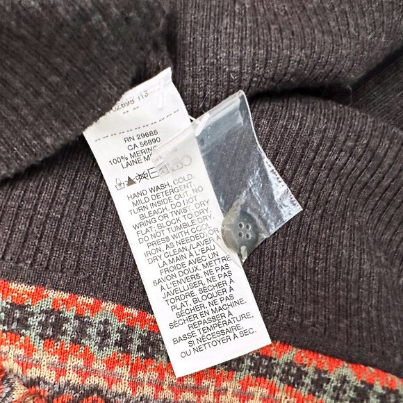 Pendleton Striped Merino Wool Pocket Button School Boy Cardigan M - Picture 4 of 6